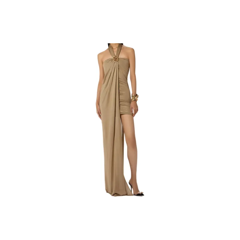 Blumarine Bijou Rose Asymmetric Gown-2