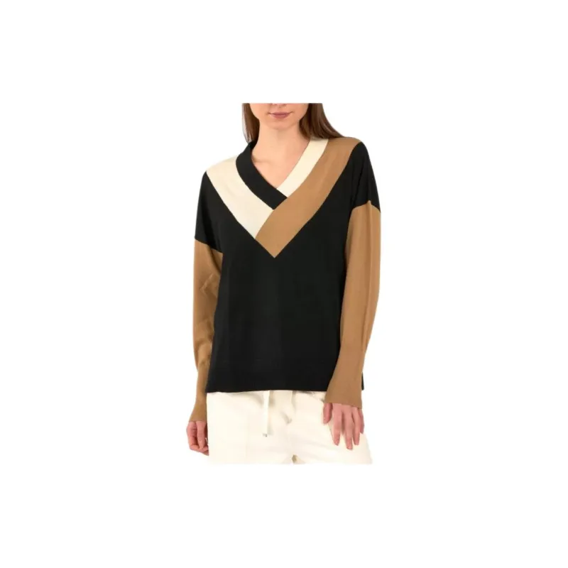 HUGO BOSS Floricana Colour block Jumper-2