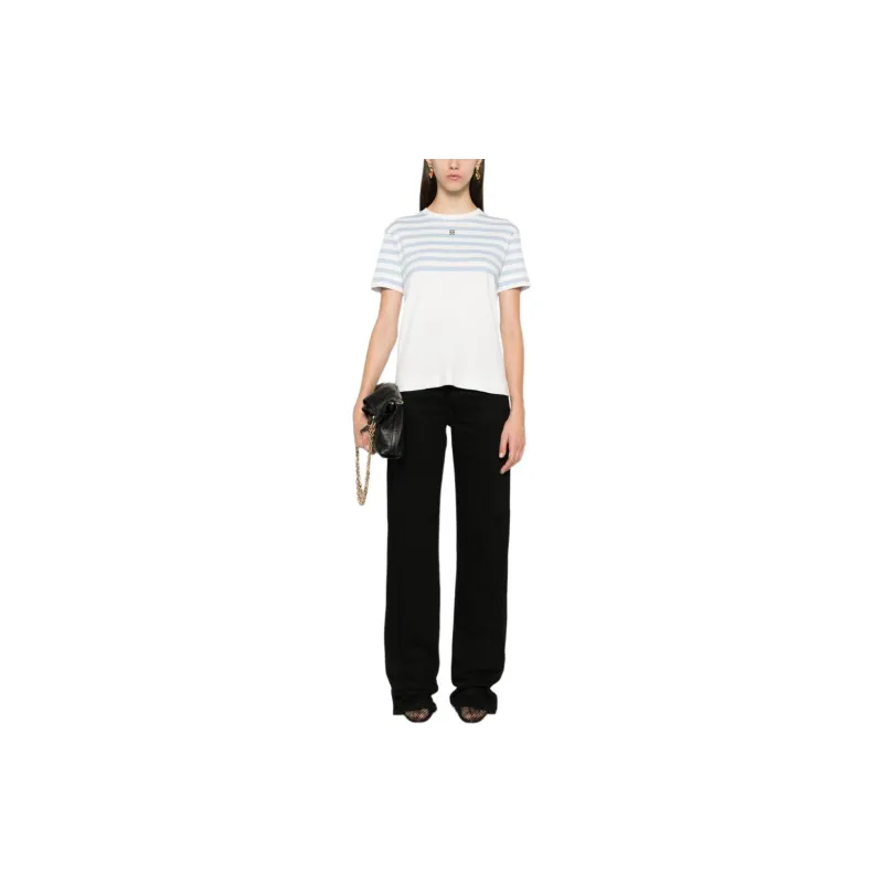 Givenchy 4G Slim Fit Striped T Shirt-2