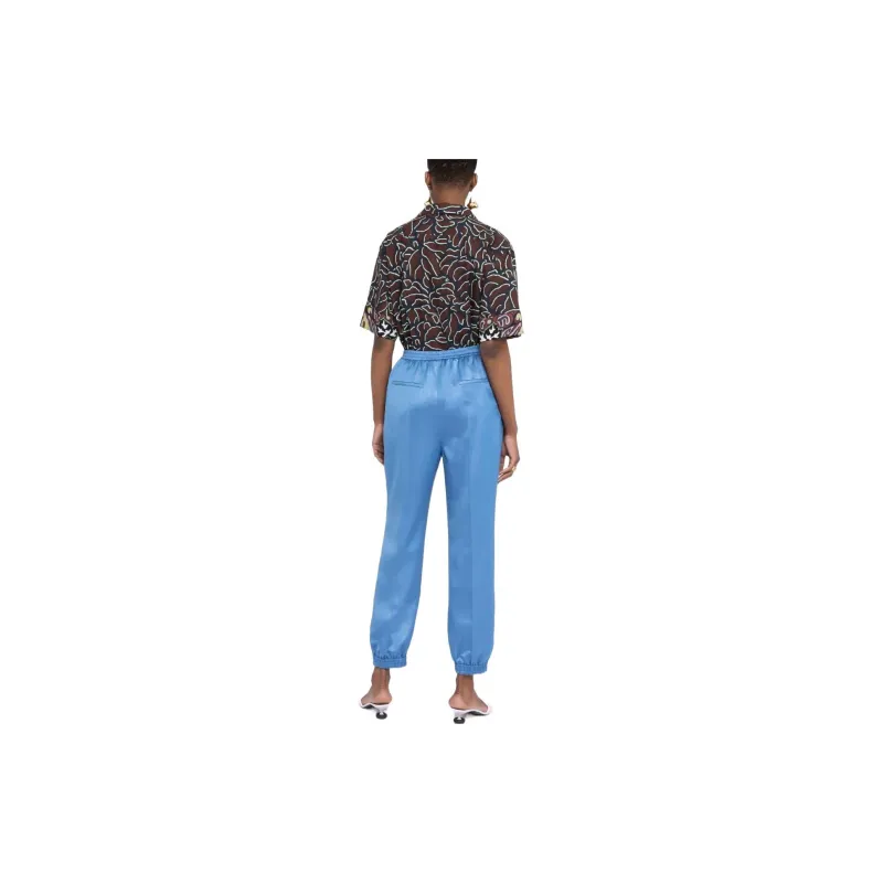 NANUSHKA Tapered Satin Trousers-1