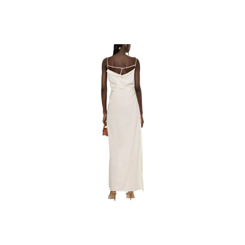 Jacquemus Gathered Long Lingerie Dress-3