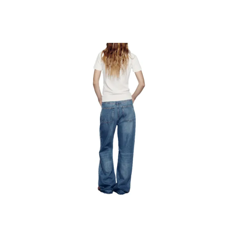 ZARA T-Shirts Women's Silver-2