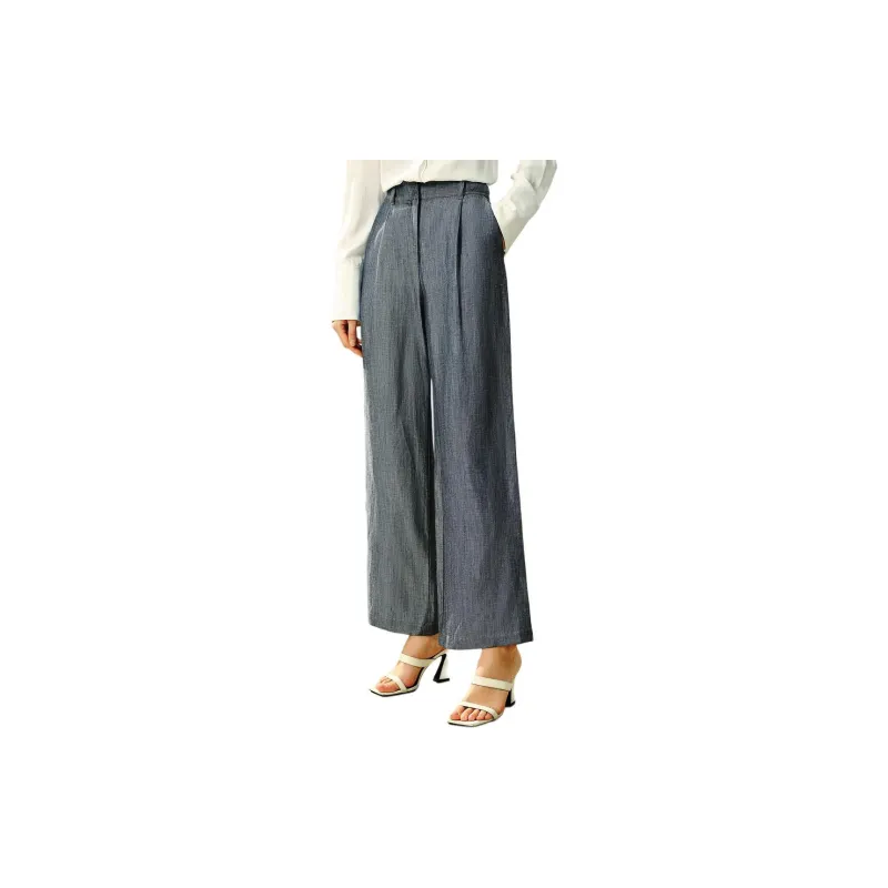 INSUN Casual Pants Women's Slate Blue-3