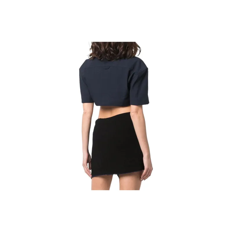 Jacquemus Le Haut Bebi Cropped Shirt-2