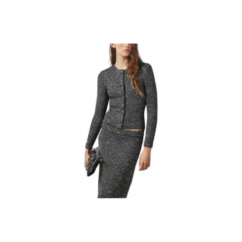 GUCCI Sequin Round neck Cardigan-2