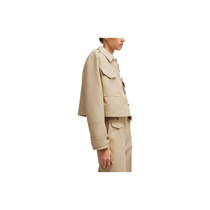 HUGO BOSS Flap-pocket Cropped Jacket-5
