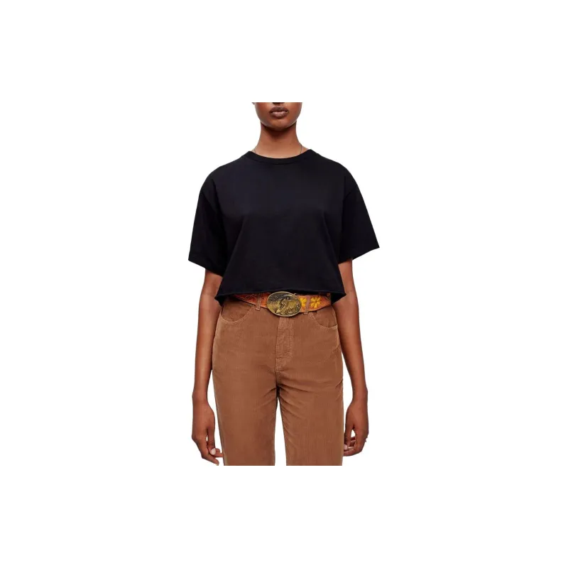 RE/DONE Cropped Short-sleeved T-shirt-2