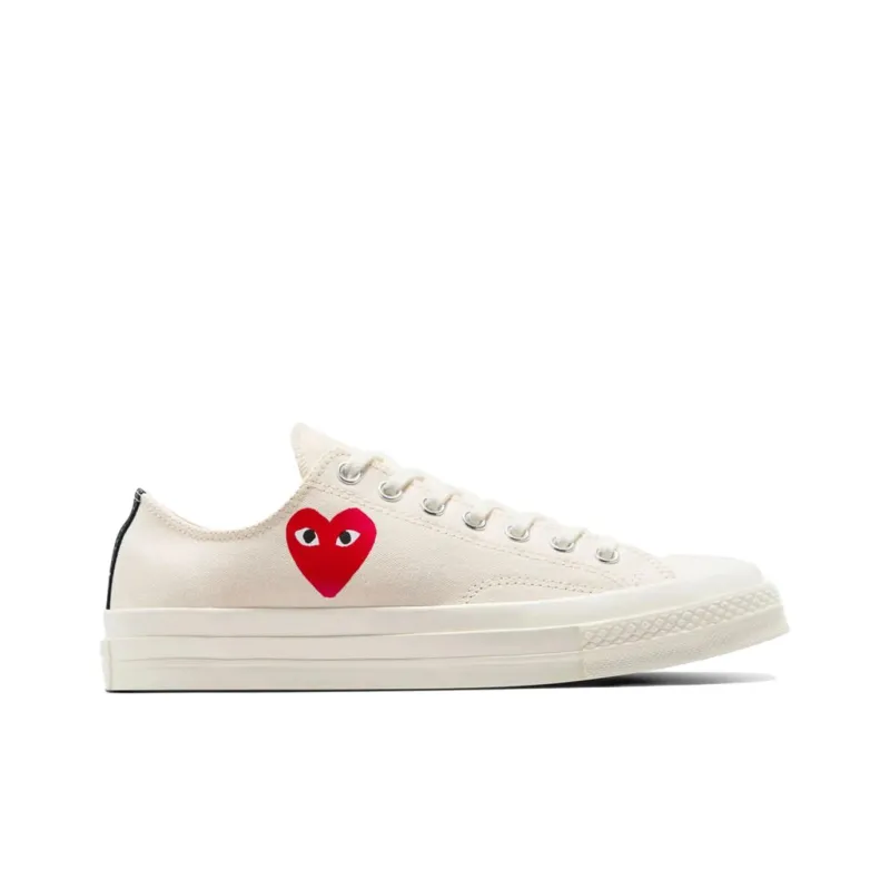Converse Chuck Taylor All Star 70 Ox Comme Des Garcons Play Single Heart Milk-1