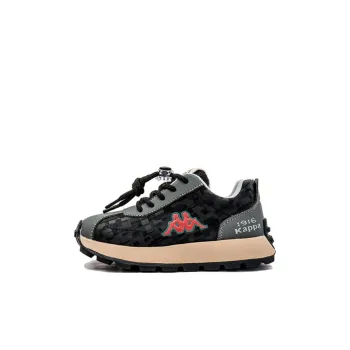 KAPPA KIDS Anti Kick And Wear Resistant Low Top Kids Lifestyle Shoes Black Gray Kids'