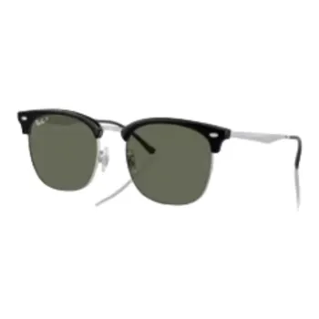 RayBan Plate And Metal Injection Molded Irregular Shape Sunglasses Men's Black, Silver