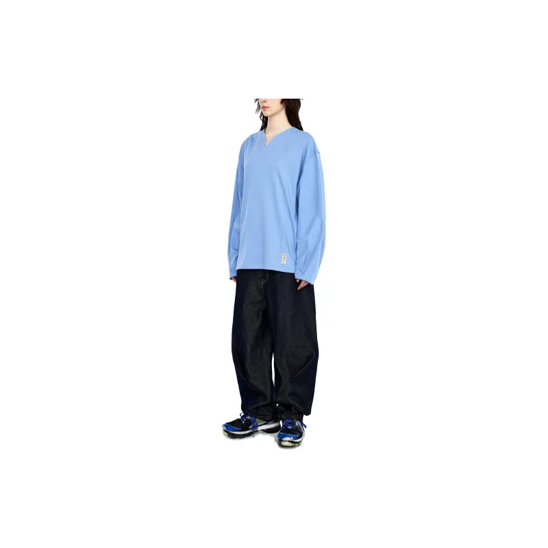 ADER ERROR ADER ERROR Through Editism Series T Shirts Women's Light Blue-4