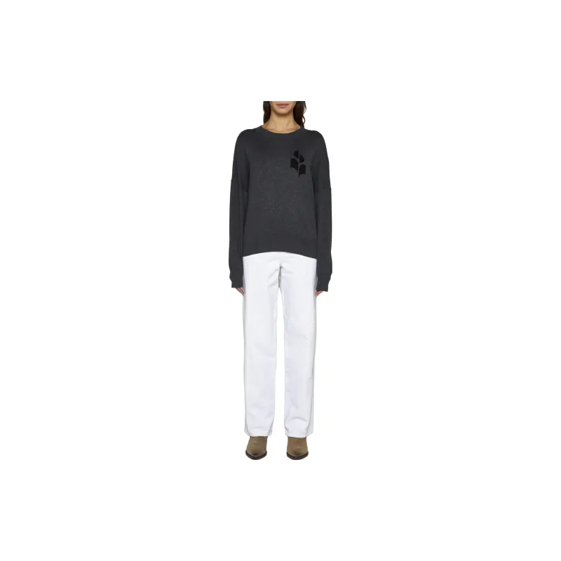 ISABEL MARANT ETOILE Marisans Logo Intarsia Knitted Jumper-2