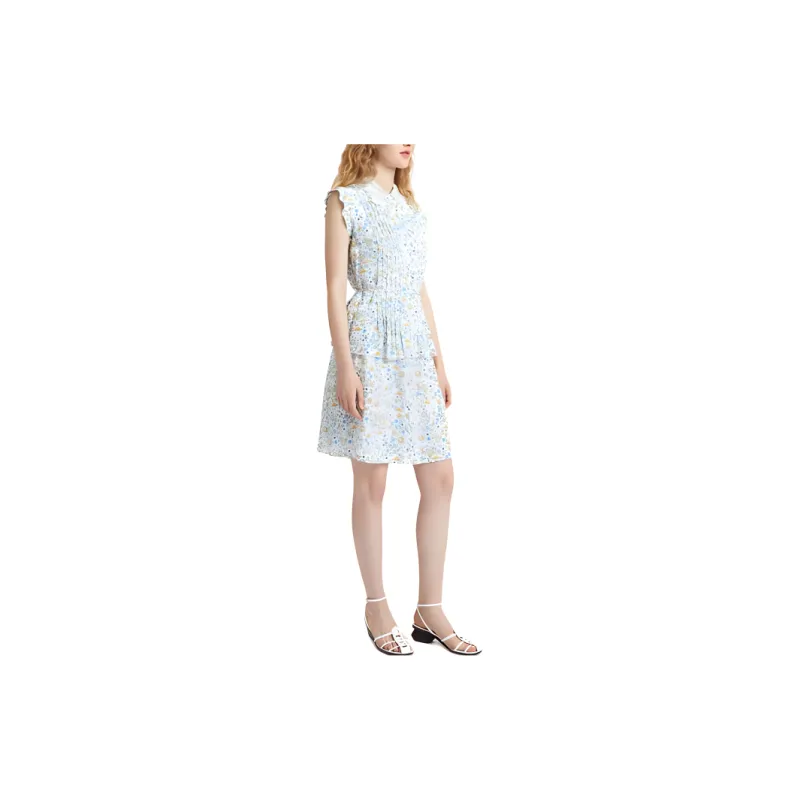 CARVEN Sleeveless Dress Women's White-3