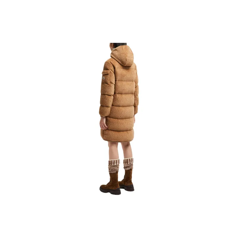 Moncler Belcastel Teddy Long Down Coat-2