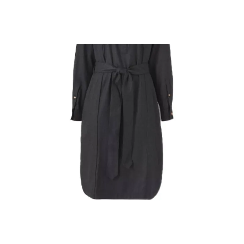 Burberry Long Sleeved Dress Women's Black-5