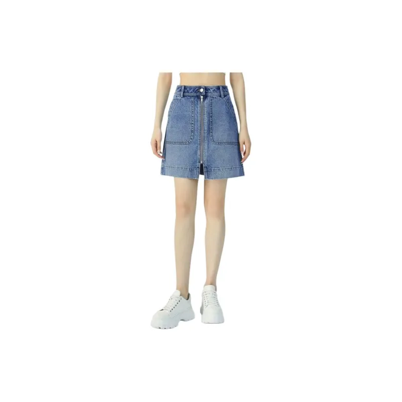 Brother Is Really Good Denim Short Skirts Women's-2