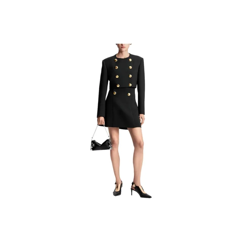 LOUIS VUITTON Hammered Button Skirt-1