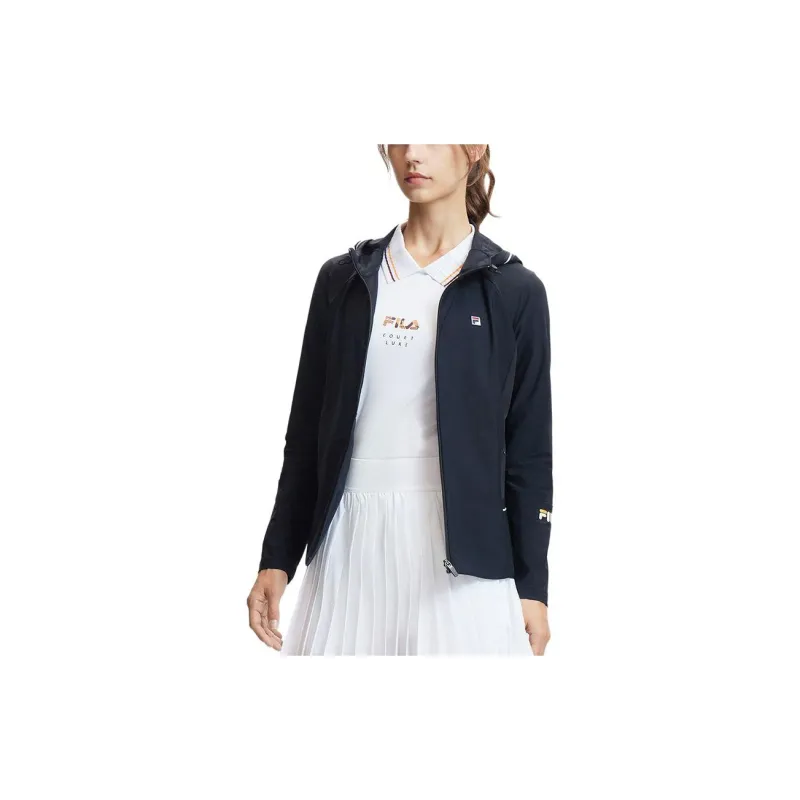 FILA TENNIS Jackets Coats Women's Black-4