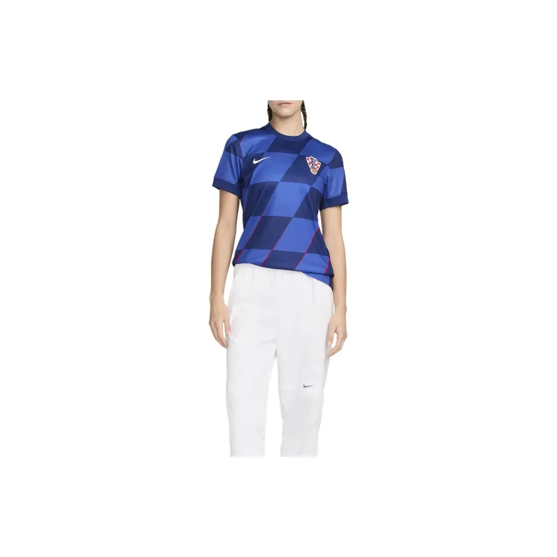 Nike Croatia 2024/25 Stadium Away Soccer Jerseys Women's Extra Royal-2