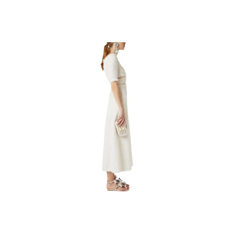 GIAMBATTISTA VALLI Sequin-embellished Tweed Midi Dress-2