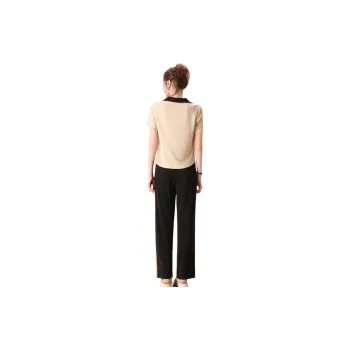 FENHONGMALI Casual Suit Women's Beige