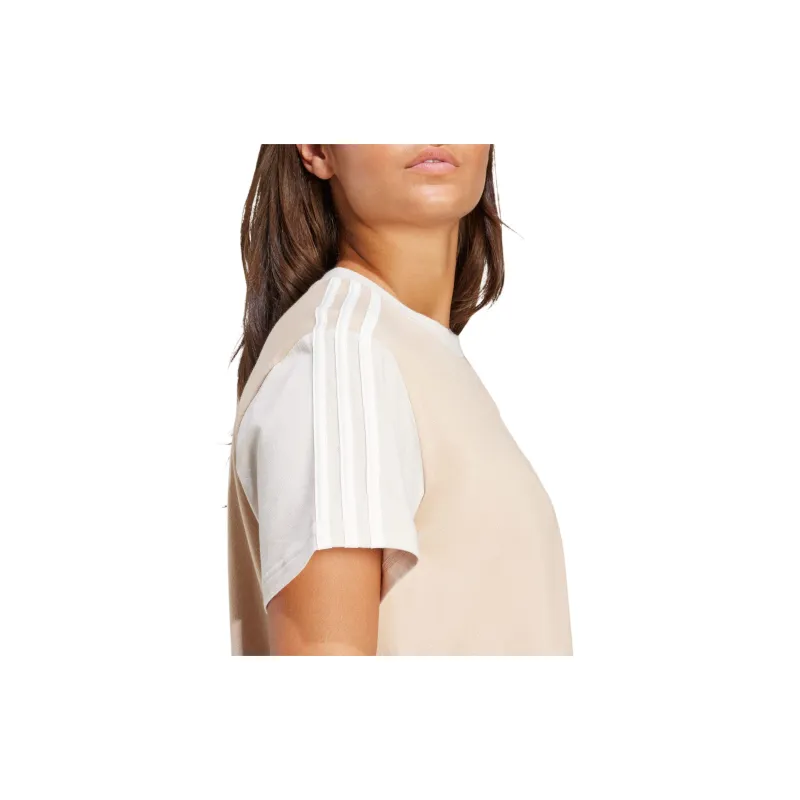 Adidas Essential Regular T Shirt Women's Beige-5
