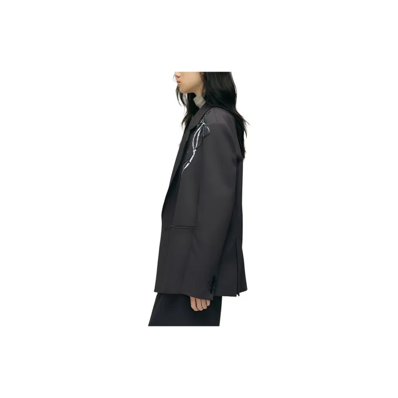 YOEYYOU Business Suit Women's Deep Sea Blue-3