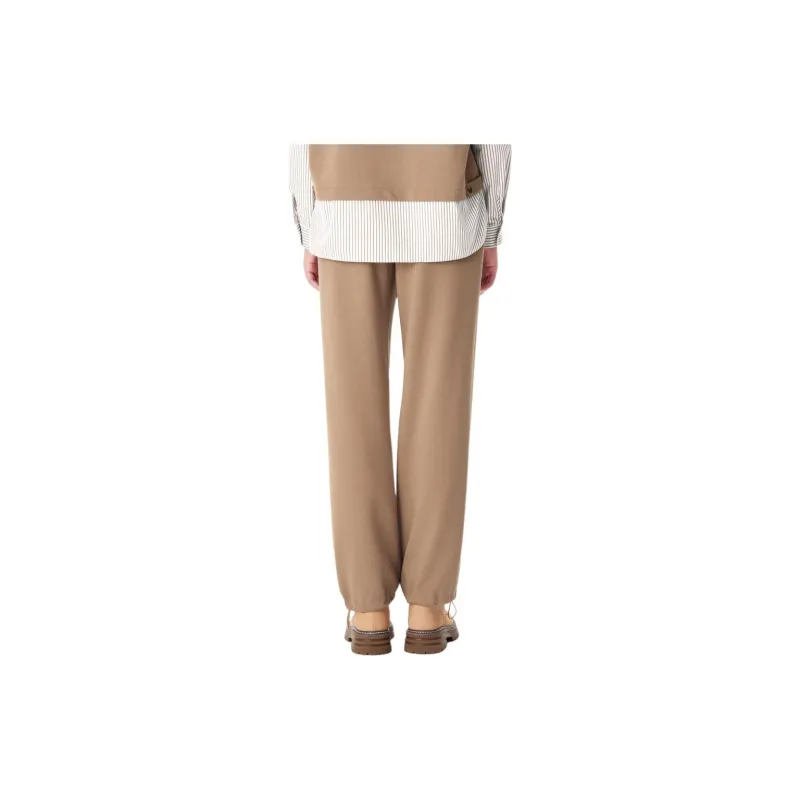 XII BASKET Casual Pants Women's Light Khaki-2