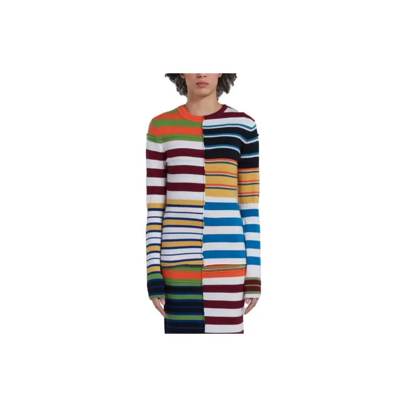 MARNI Patchwork Striped Jumper-2