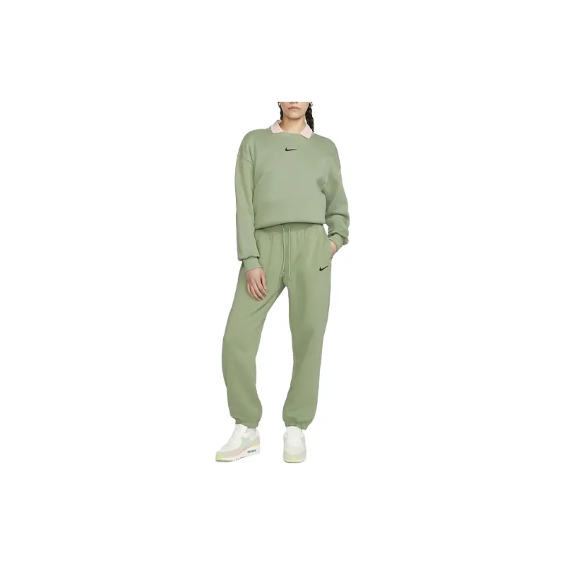 Nike Knitted Sweatpants Women's Oil Green-2
