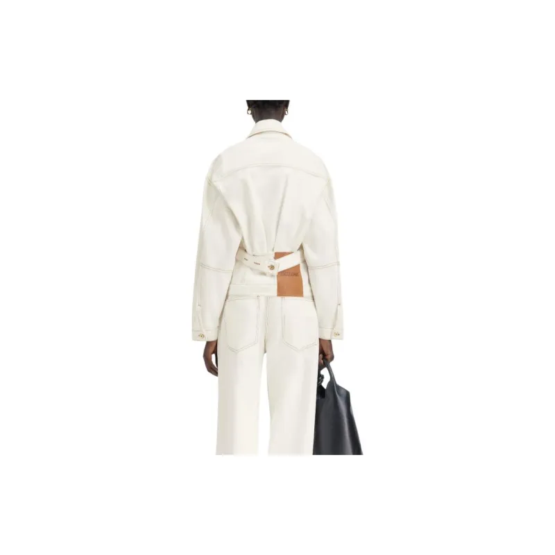 Jacquemus La Veste De Nîmes 'Off White/Tabaccco'-2