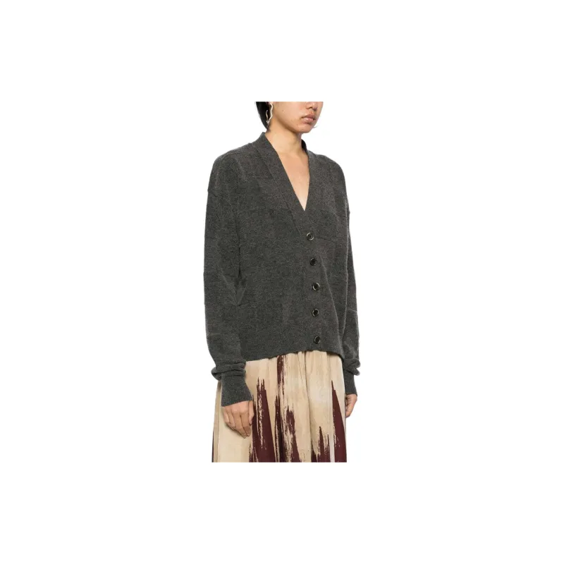 UMA WANG Buttoned V Neck Cardigan-3