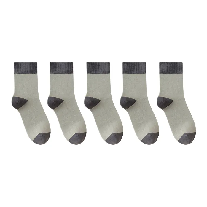 Lan Miao Mid Calf Socks Men's 5 Pack-14