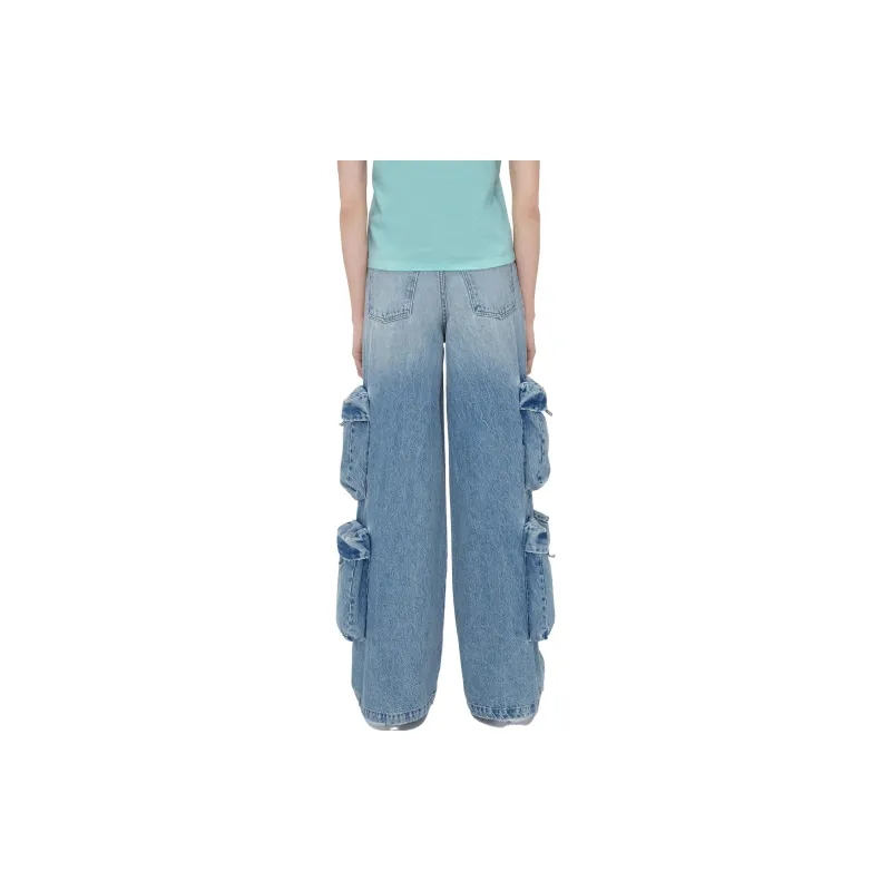 AMIRI Baggy Cargo Jeans 'Vintage Light Blue'-3