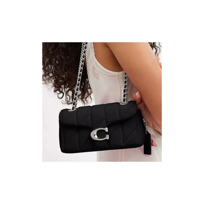 COACH Tabby Nappa Leather Pillow Bag, Handbag, Shoulder Bag Women's Black-5