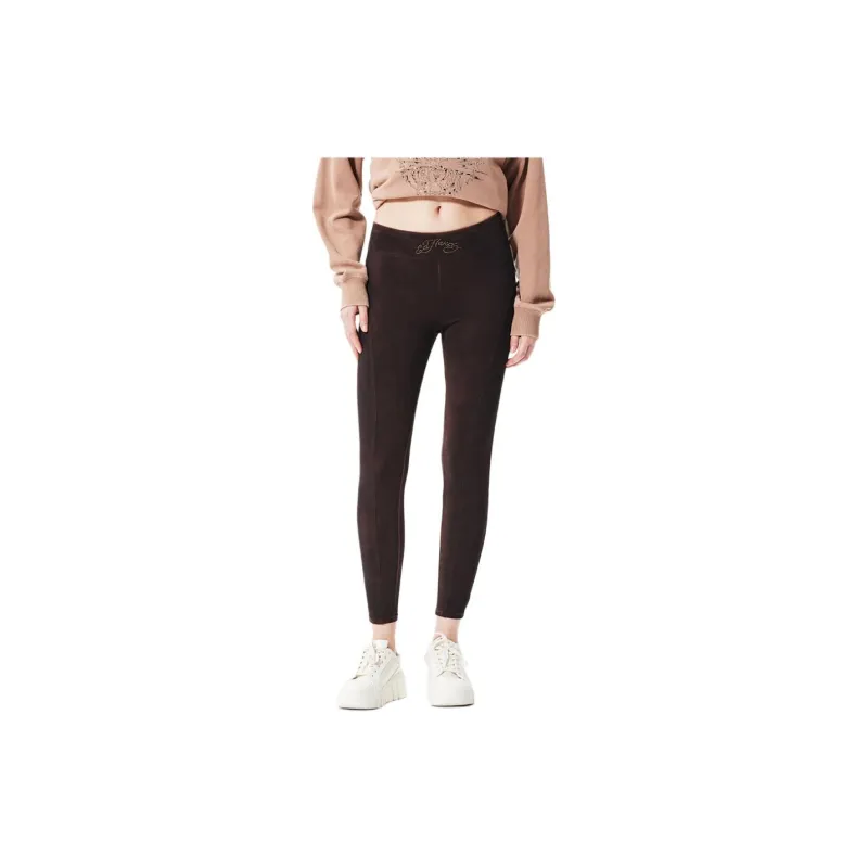 Ed Hardy Leggings Women's Ice Mocha Brown-2