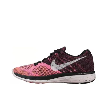 Nike Flyknit Lunar 3 Black Pink Orange Women's