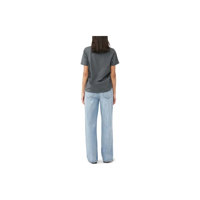 GANNI T Shirts Women's Volcanic Gray-2