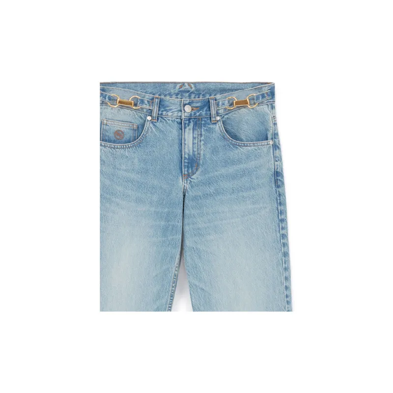 Stella McCartney Mid Rise Frayed Edge Bbootcut Jeans-1
