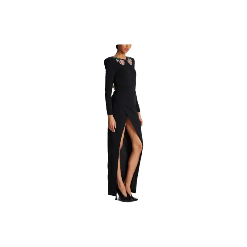 BALMAIN Sequinned Backless Gown-2