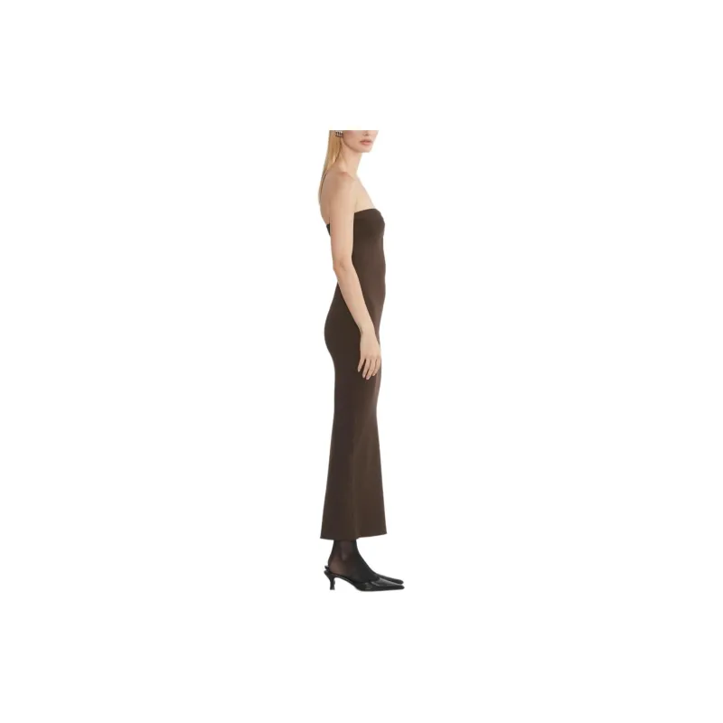 ARITZIA Babaton Lasting Tube Dress Sleeveless Dress Women's Rich Mocha Brown/Deep Mocha Brown-4