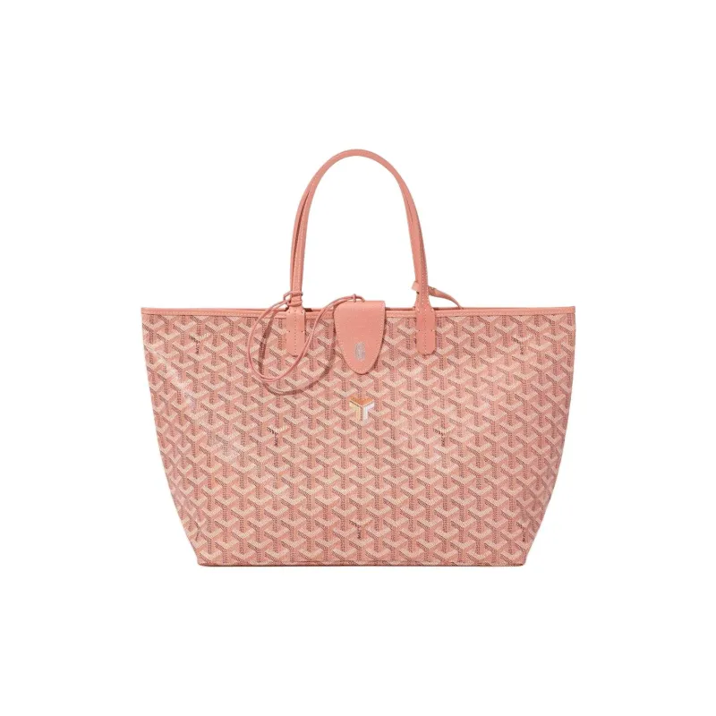 GOYARD Saint Louis Canvas With Leather Canvas Bag, Tote Bag, Shopping Bag, Handbag Trumpets Unisex Pearl Pink-0