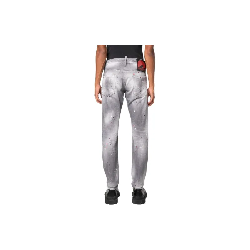 DSQUARED2 Paint splatter Detail Slim Jeans-3