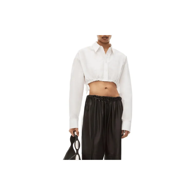 Alexander Wang Drawstring Cropped Shirt-1