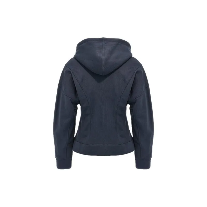 GANNI Logo Embroidered Zipped Hoodie-1
