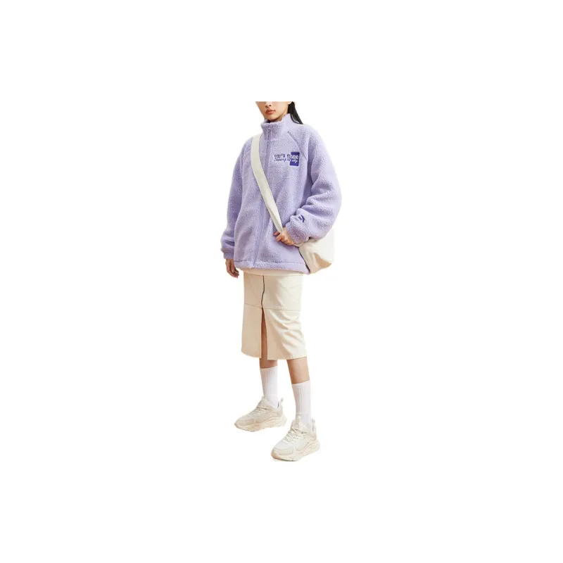 ANTA Life Collection Velvet Jackets Women's Purple-1