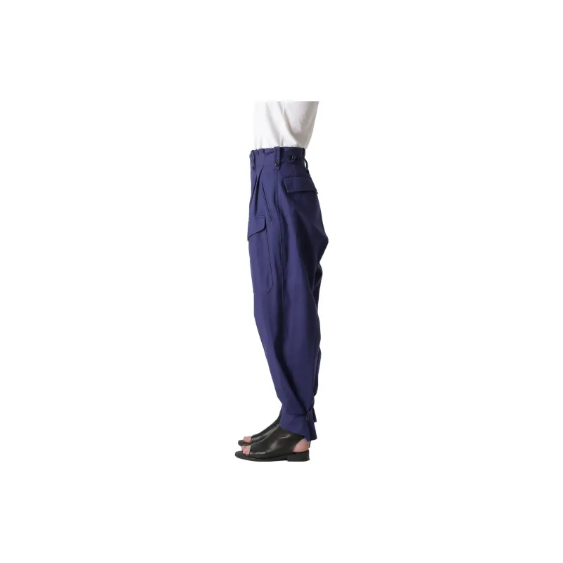 Yohji Yamamoto Casual Pants Women's Blue-3