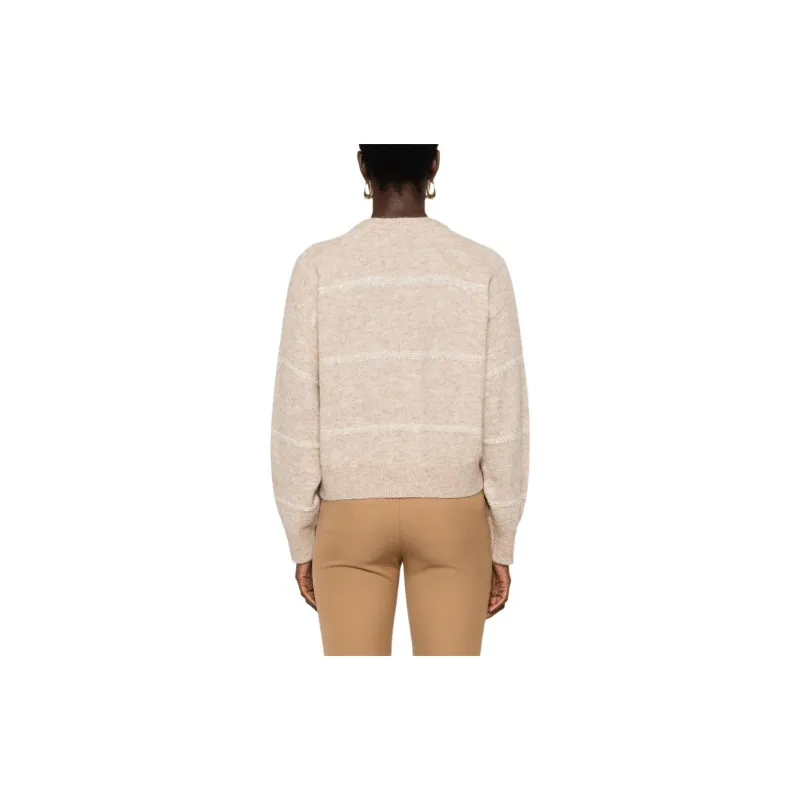 Brunello Cucinelli Sequin Embellished Knitted Zipped Cardigan-2