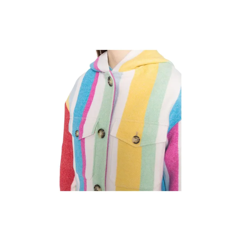 Mira Mikati Striped Hooded Jacket-4