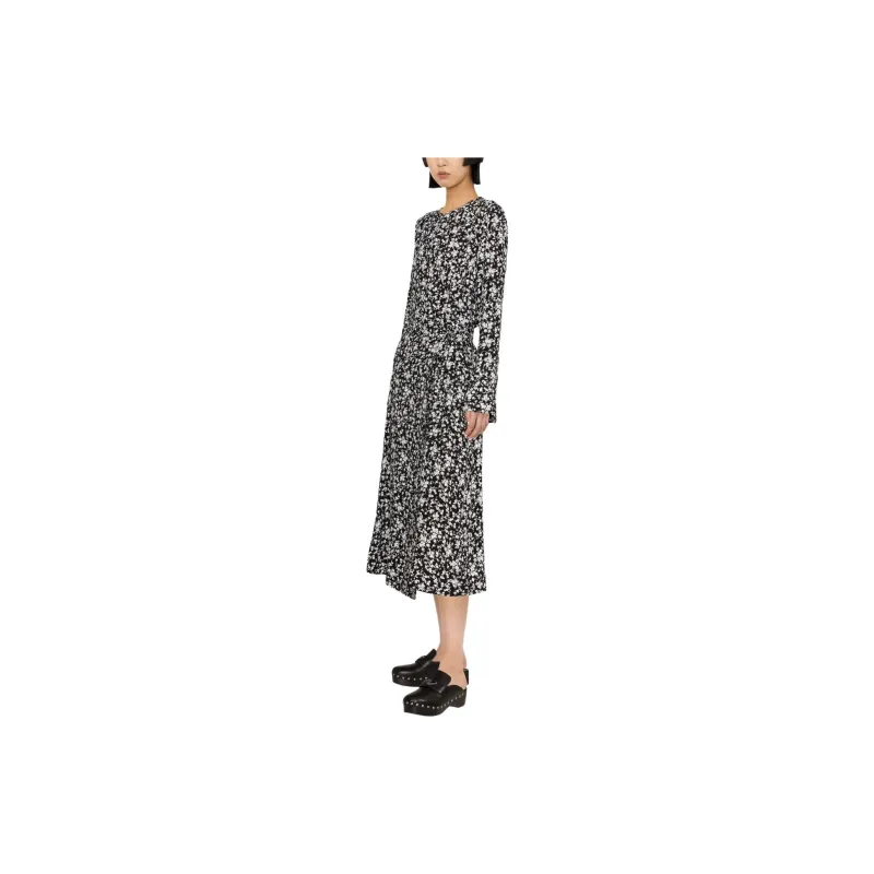 GANNI Floral print Crepe Blouse-3